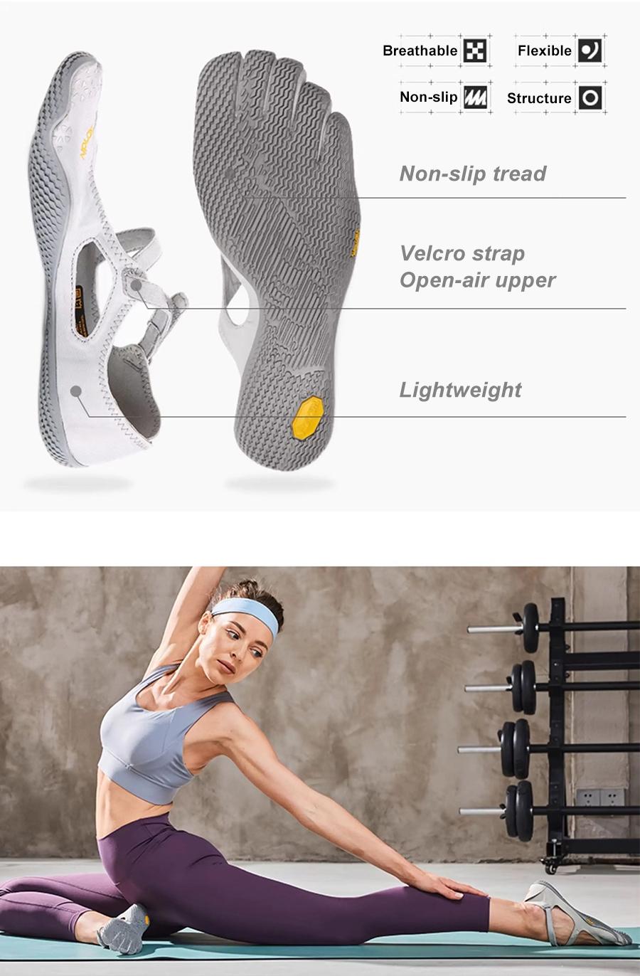 FlexiBare™ Barefoot Ballet Flats | Five-Toe Mary Jane Walking Shoes